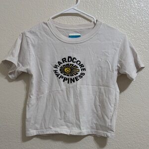 UNIF White Hardcore Happiness Tee